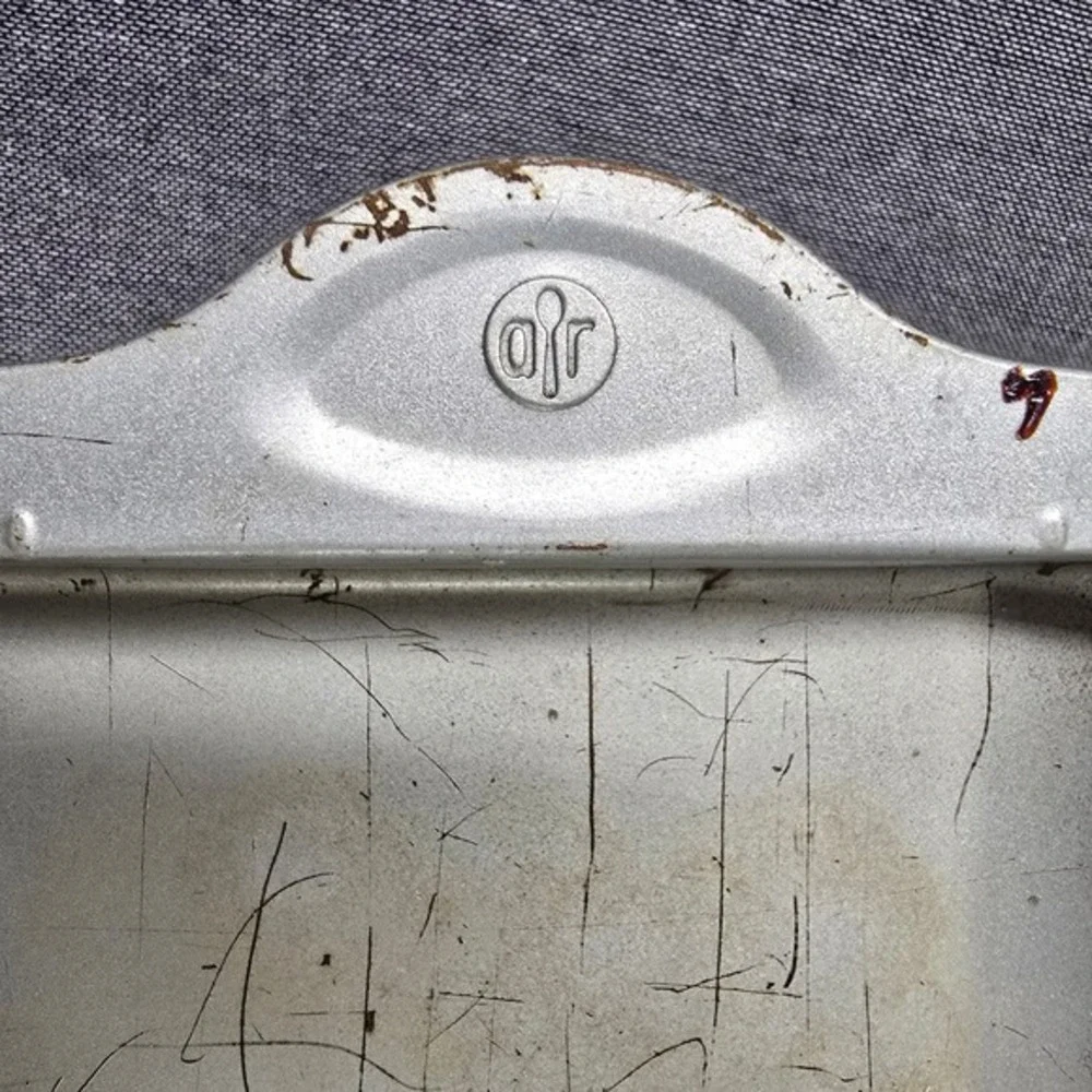 Vintage AirBake Insulated Aluminum‎ 8x8 Square Cake Pan Baking Dish T-Fal Logo